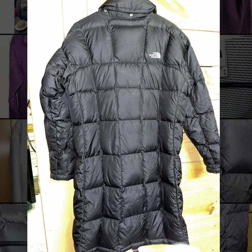 The North Face 600 Arctic Down Black Hooded Quilted Puffer Jacket Coat